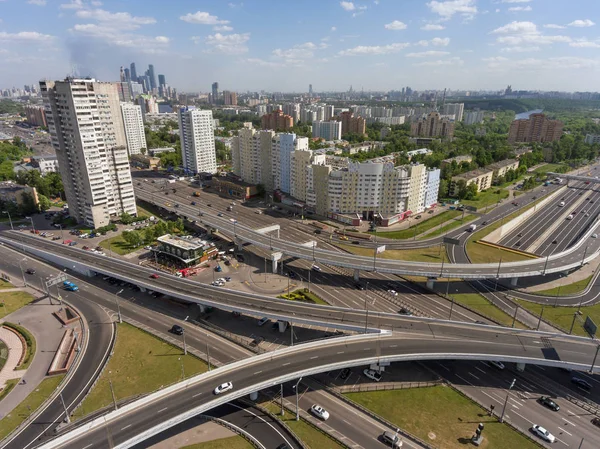 Большие транспортные перекрестки (перекресток), Воздушные — стоковое фото