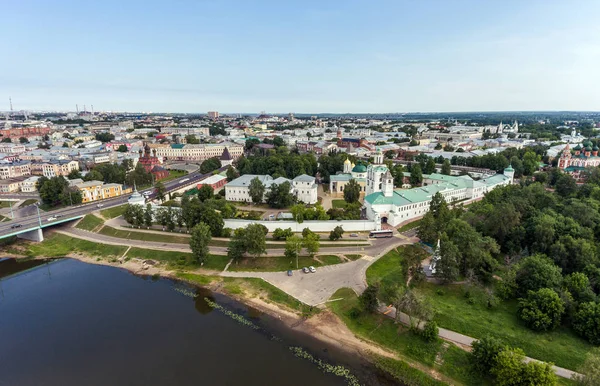 Jaroslavl Kremlin Vanuit Vogelperspectief Luchtfoto Van Belangrijkste Zucht — Stockfoto