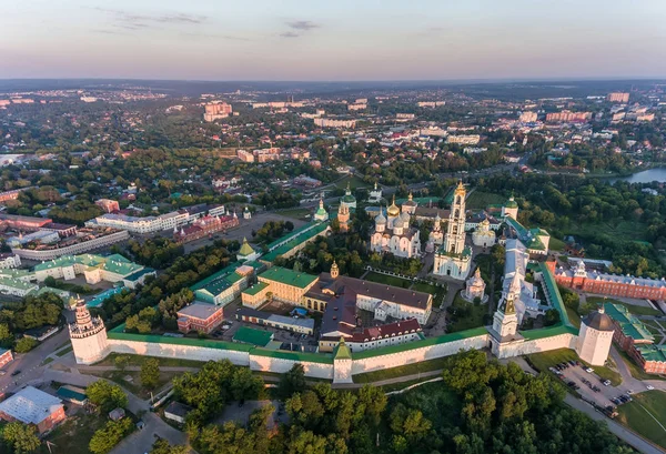 Santísima Trinidad Sergio Lavra Sergiev Posad Fotografía Aérea Vista Superior — Foto de Stock