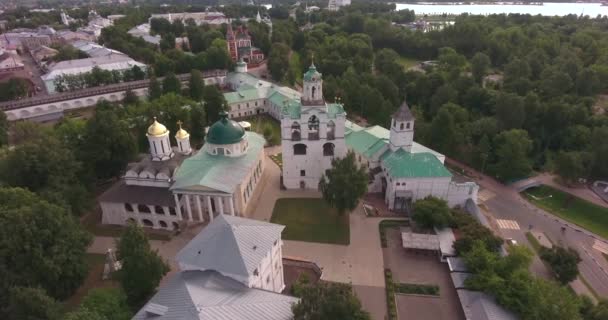 Yaroslavl Rusia Estudio Aéreo Del Kremlin Ciudad Yaroslavl — Vídeo de stock