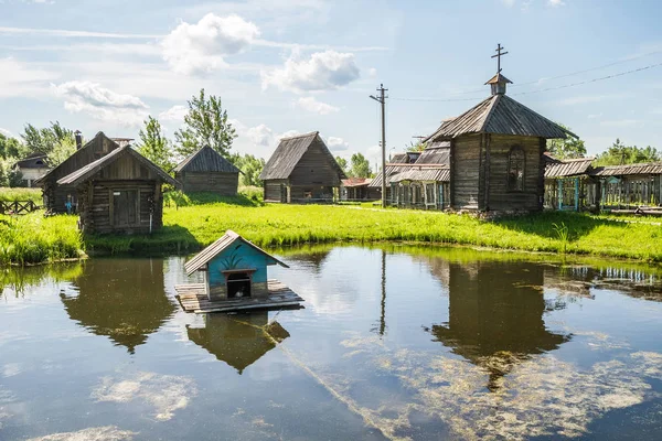 Музей Сельской Архитектуры Летом Мышкин Россия — стоковое фото