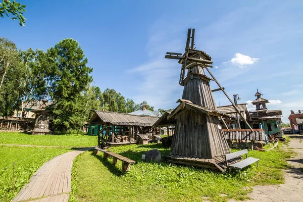 Musée Architecture Villageoise Été Myshkin Russie — Photo