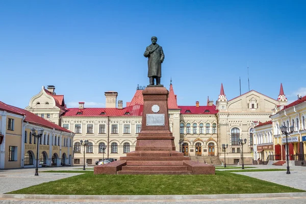 Plaza Roja Monumento Lenin Rybinsk Rusia — Foto de Stock