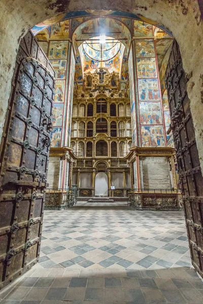 Altar Dentro Igreja João Batista Tolchkovo Yaroslavl Rússia — Fotografia de Stock