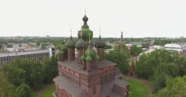 Hava, Kilisesi, St John the Baptist Tolchkovo, Yaroslavl, Rusya Federasyonu içinde. üstten görünüm