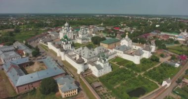 Rostov büyük Kremlin'in hava. Üstten görünüm, anteni, Ultra Hd 4k