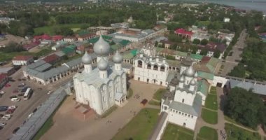 Rostov büyük Kremlin'in hava. Üstten görünüm, anteni, Ultra Hd 4k