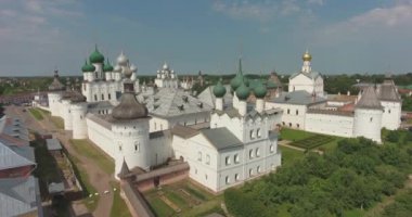 Rostov büyük Kremlin'in hava. Üstten görünüm, anteni, Ultra Hd 4k