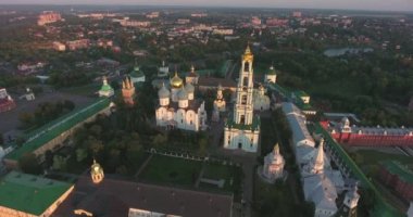 Kutsal Üçlü Sergius Lavra, Sergiev Posad, Rusya Federasyonu. Hava