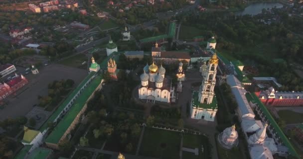 Santísima Trinidad Sergio Lavra Sergiev Posad Rusia Antena — Vídeo de stock
