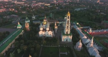 Kutsal Üçlü Sergius Lavra, Sergiev Posad, Rusya Federasyonu. Hava