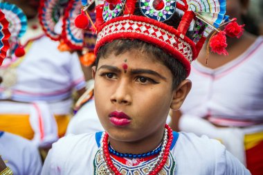 Renkli maskeli balo Festival. Matara. Sri Lanka