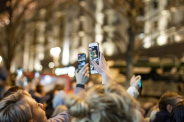 Moskova'da Zafer Geçidi için gece provası