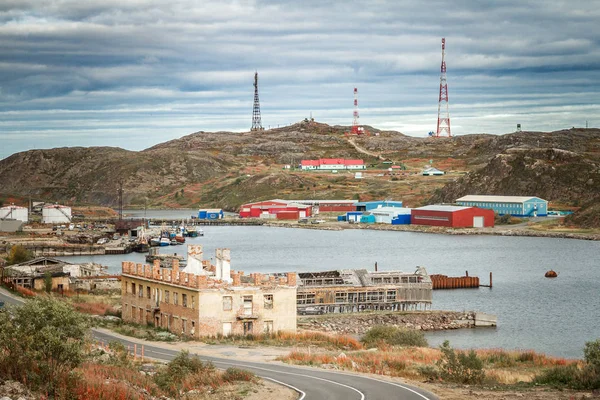 Teriberka. Côte de l'océan Arctique. Russie . — Photo