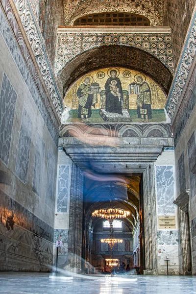 土耳其伊斯坦布尔。阿亚索菲娅(圣索菲亚大教堂)博物馆 — 图库照片