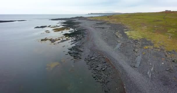 Nemetskiy Cape Península Rybachiy Rússia Costa Oceano Ártico Ponto Mais — Vídeo de Stock