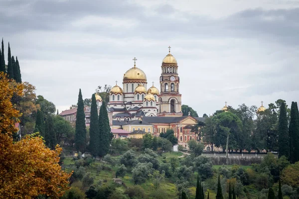 Nuevo Monasterio Athos. Akhali Atoni, Abjasia Fotos De Stock