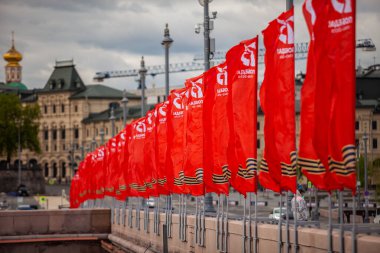 9 Mayıs 2020 Moskova, Rusya Zafer Günü