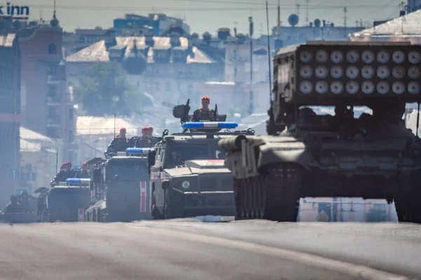 Moscou Rússia Junho 2020 Dia Vitória Desfile Praça Vermelha Tanques — Fotografia de Stock