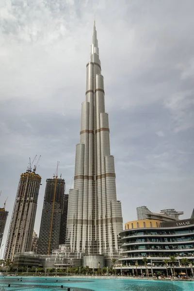 Dubai Emiratos Árabes Unidos 2020 Burj Khalifa Tower Dubai Downtown — Foto de Stock
