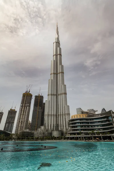 Burj Khalifa Tower Dubai Downtown Emiratos Árabes Unidos — Foto de Stock