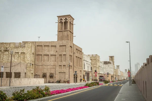 アラブ首長国連邦のドバイ旧市街 歴史的なドバイ アラブ首長国連邦 旧アラブの町 — ストック写真