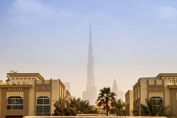 Dubai Eau Arranha Céu Burj Khalifa Cidade Velha Distrito Jumeirah — Fotografia de Stock