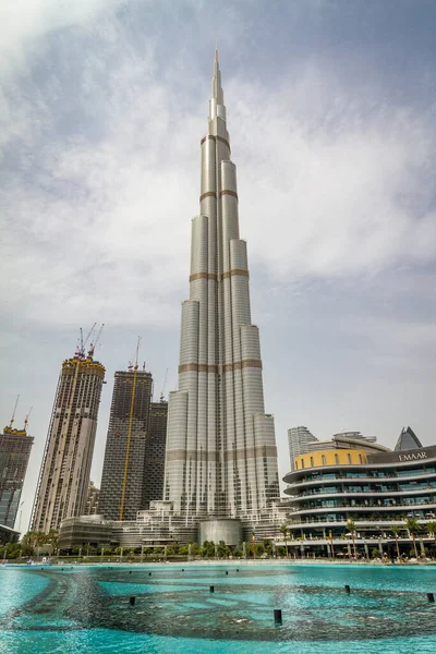 Burj Khalifa Tower Dubai Downtown Emiratos Árabes Unidos — Foto de Stock