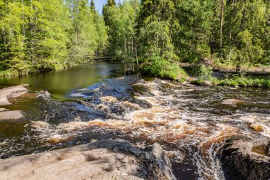 Tahmajoki nehir Ladoga Gölü Göl Ruokoyarvi akar. Nehir birçok rapids ve nehir tarifsiz güzellik vermek küçük şelaleler vardır. Karelya. Rusya.