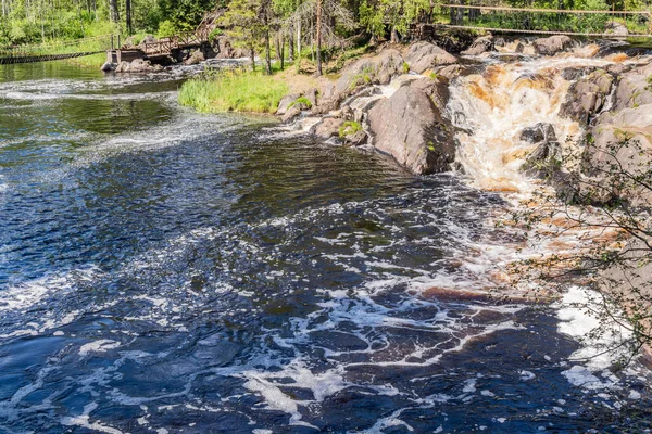 Der Tahmajoki Fluss Fließt Vom Ruokoyarvi See Zum Ladoga See — Stockfoto