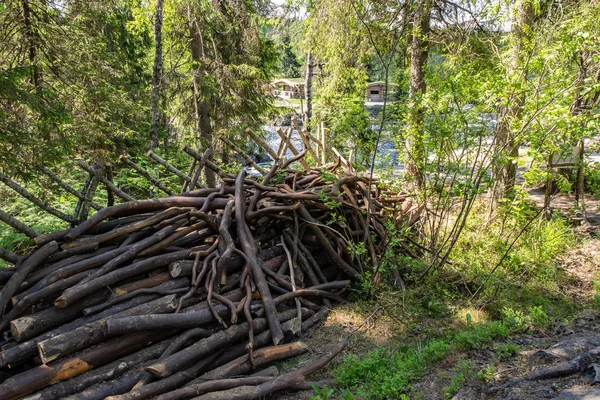 Tahmajoki nehir Ladoga Gölü Göl Ruokoyarvi akar. Nehir birçok rapids ve nehir tarifsiz güzellik vermek küçük şelaleler vardır. Karelya. Rusya.