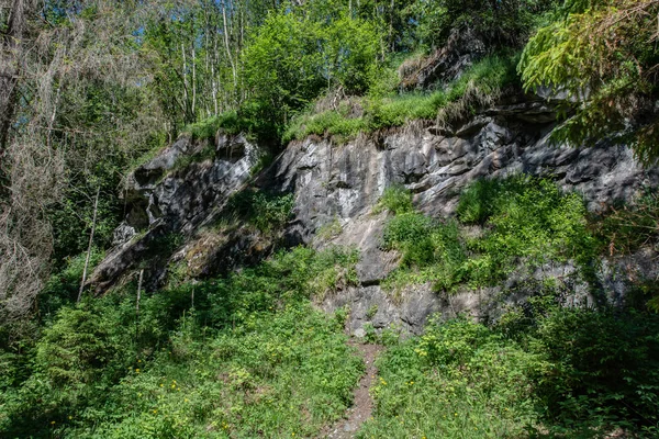 Ruskeala Mountain Park Centuries Old History Mining Indescribable Beauty Natural — Stock Photo, Image