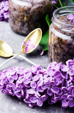 Olağandışı reçel bahar leylak çiçekleri gelen şifa