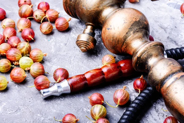 Narghilè Orientale Con Aroma Uva Spina Relax Gooseberry Shisha — Foto Stock