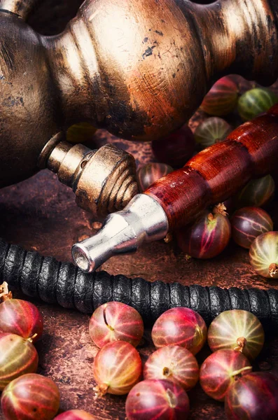 Narghilè Orientale Con Aroma Uva Spina Relax Gooseberry Shisha — Foto Stock