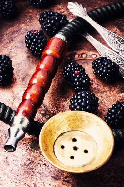 Narguile Oriental Con Aroma Mora Para Relajarse Blackberry Shisha — Foto de Stock