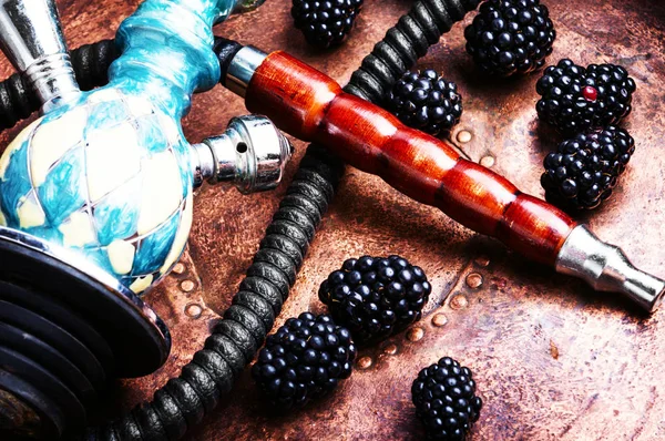 Narguile Oriental Con Aroma Mora Para Relajarse Blackberry Shisha — Foto de Stock