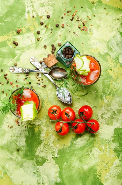 Glass Fresh Tomato Juice Fresh Tomatoes — Stock Photo, Image