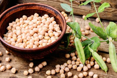 Nohut-Orta Doğu mutfağından geleneksel yemekleri yemek için. Sağlıklı gıda