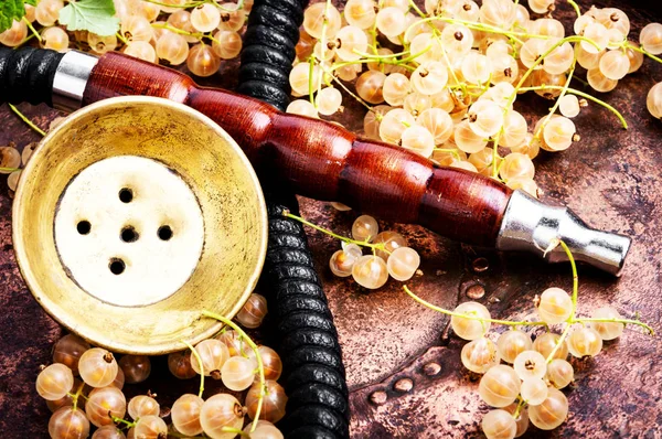 Hookah Oriental Com Aroma Groselha Branca Para Relaxar Shisha Groselha — Fotografia de Stock