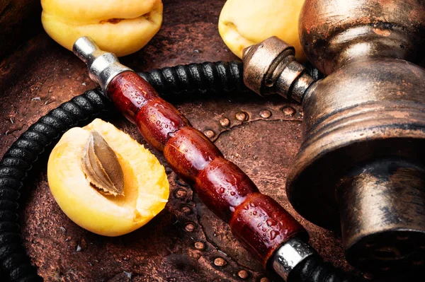 Hookah Para Fumar Com Damasco Aroma Apricot Shisha — Fotografia de Stock