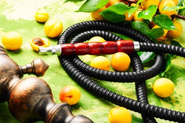 Nargile sigara aroma kayısı ile için. Kayısı shisha