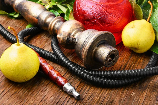 Hookah Para Fumar Com Aroma Pear Pear Shisha — Fotografia de Stock