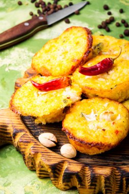 Sonbahar kurabiye kabak dan. Sonbahar çanak. Vejetaryen mutfağı. Dietic gıda