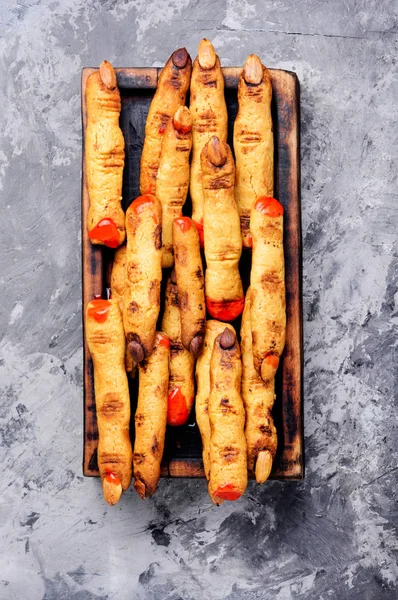 Homemade Cookies Form Terrible Human Finger — Stock Photo, Image