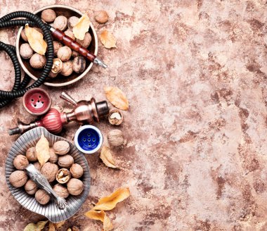 Türk shisha nargile lezzet cevizli relax için.