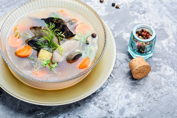 Dietary mushroom soup — Stock Image Dietary mushroom soup Stock Photo