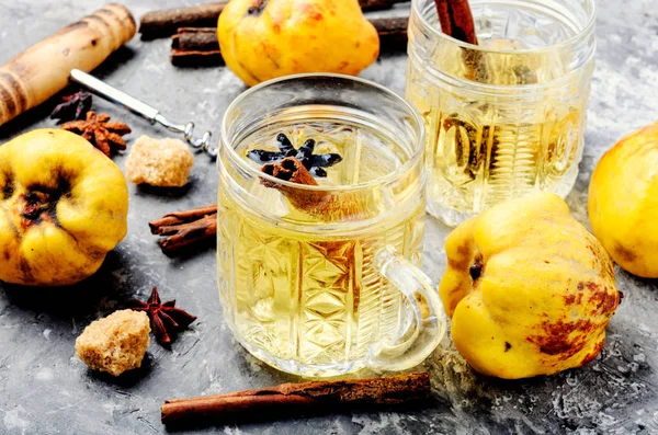 Apple cider with fresh apples on rustic background.Refreshing apple cider