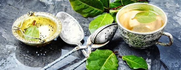 Cup of herbal tea — Stock Photo, Image