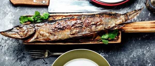 Pike stuffed with vegetables — Stock Image Pike stuffed with vegetables Stock Image